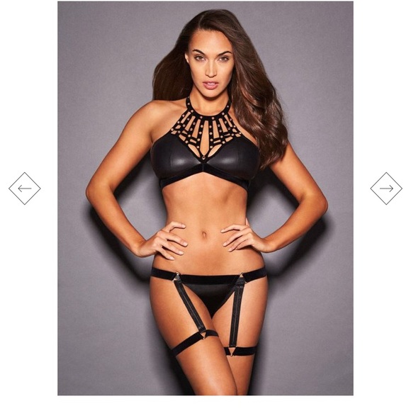 Frederick's of Hollywood Other - Roxette vegan leather & velvet set